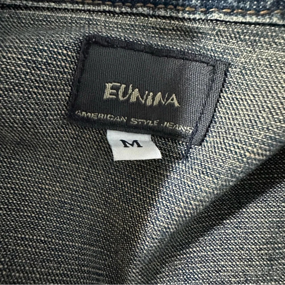 Eunina women's size medium denim jacket coat - Picture 4 of 6